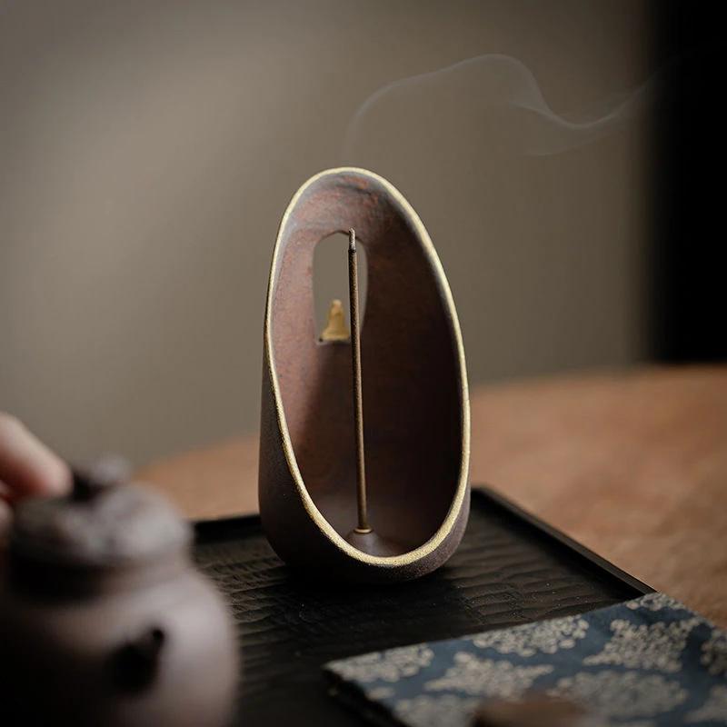 Incense Insert Creative Ceramic Thread Incense Burner Indoor Study Tea Ceremony Accessories Decoration Incense Burner