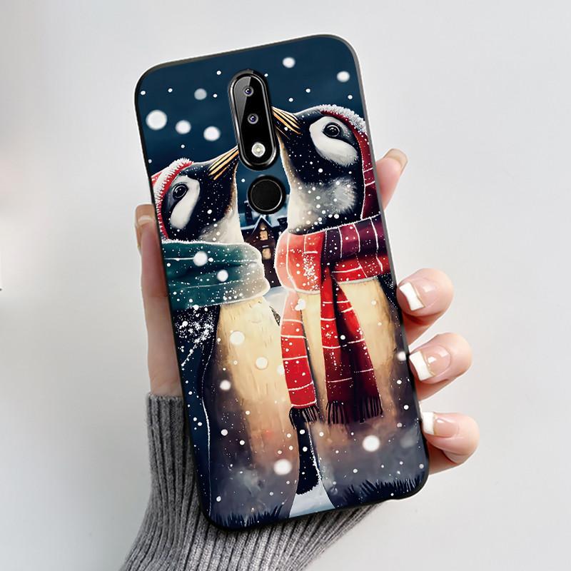 Casing For Nokia 5.1 Plus 6.1 Plus X5 X6 Luxury Dragon Cute Cool Boys Girls Soft silicon Phone Case Back Cover Black Matte Shell
