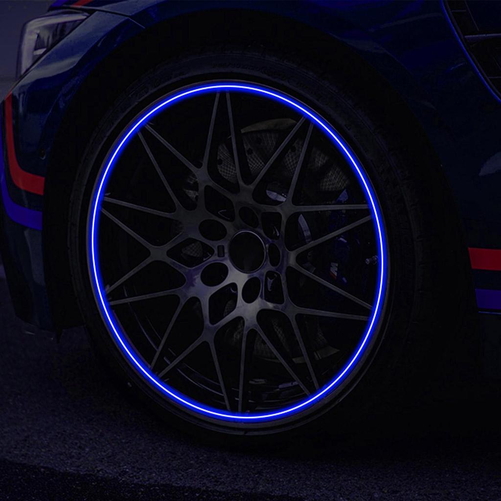 Luminous Tire Valve Caps 4pcs Fluorescent Night Glowing Decor Motorcycle Bike Wheel Nozzle Dustproof Tyre Valve Stem Cap