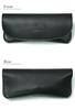 [Prof Line] Sumi (ink) Tochigi Leather Made in Japan Glasses Case, Soft, Large, Eyeglasses Case, Sunglasses Case, Glasses Case, Men's and Women's, Gen