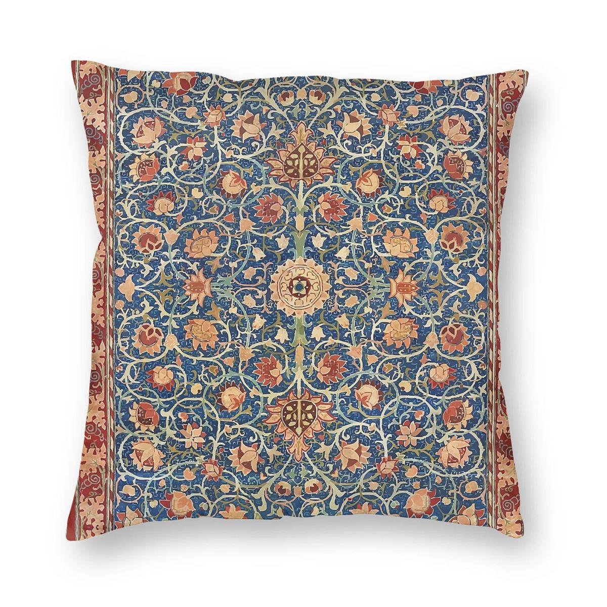 Holland Park William Morris Pillowcase Polyester Linen Velvet Creative Zip Decor Sofa Seater Cushion Cover 30x30cm