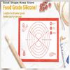 1 Stück Silikon Antihaft-Küchenhelfer Backformen Backmatte Knetmatte Teigmatte Pizza Kuchen Teigbereiter Küche Kochen Grill