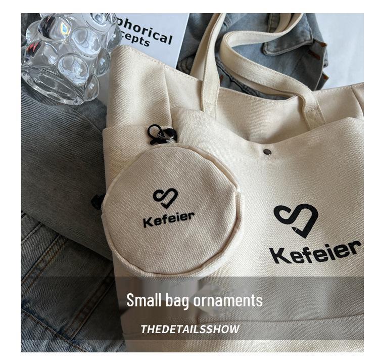 Women's Large Canvas Shoulder Bag - 2023 High-End Commuter Tote for College Students