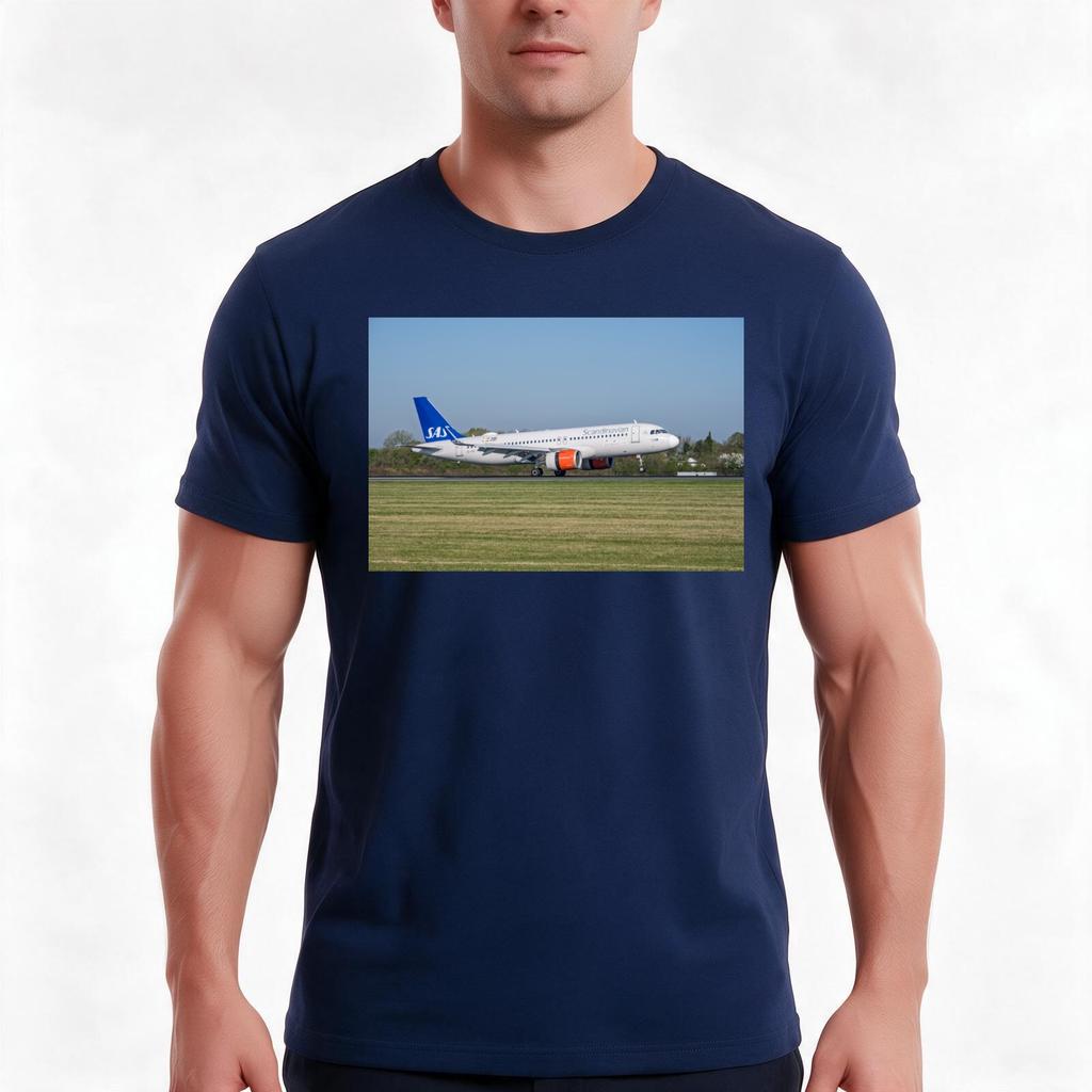 Sas Airbus A320neo Eisic Cph To Unisex Tshirt Summer Casual Cotton Tee Oversized Streetwear Tops Vintage Graphic Print