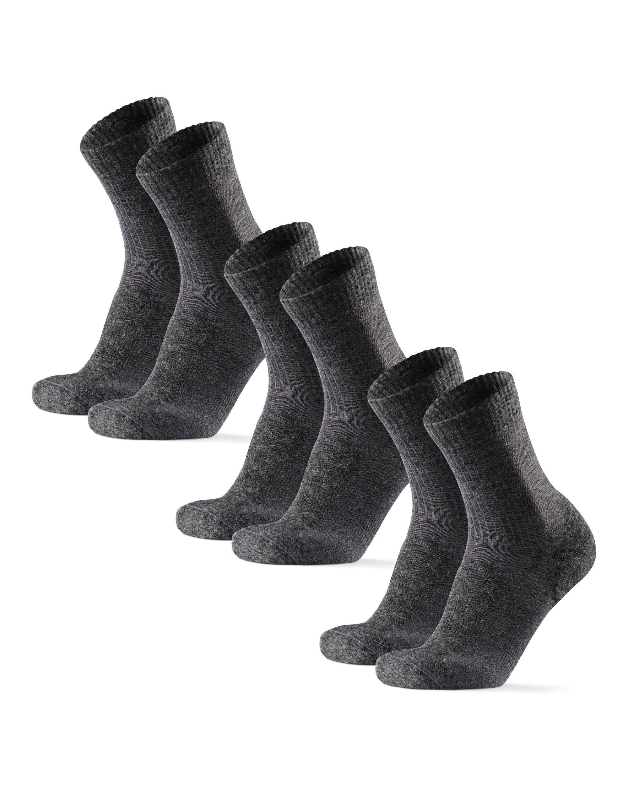 

Носки из мериносовой шерсти Light Crew Socks Mountain 1 пара, комплект 3 [DANISH ENDURANCE] [Антибактериальные, дышащие, нескользящие, резиновые, летние, для активного отдыха, скалолазания, походов,