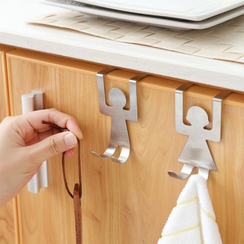 Buy Cute Cartoon Door Hook Hanger No Nail Hook Clothes Hanger For Bathroom Kitchen Draw