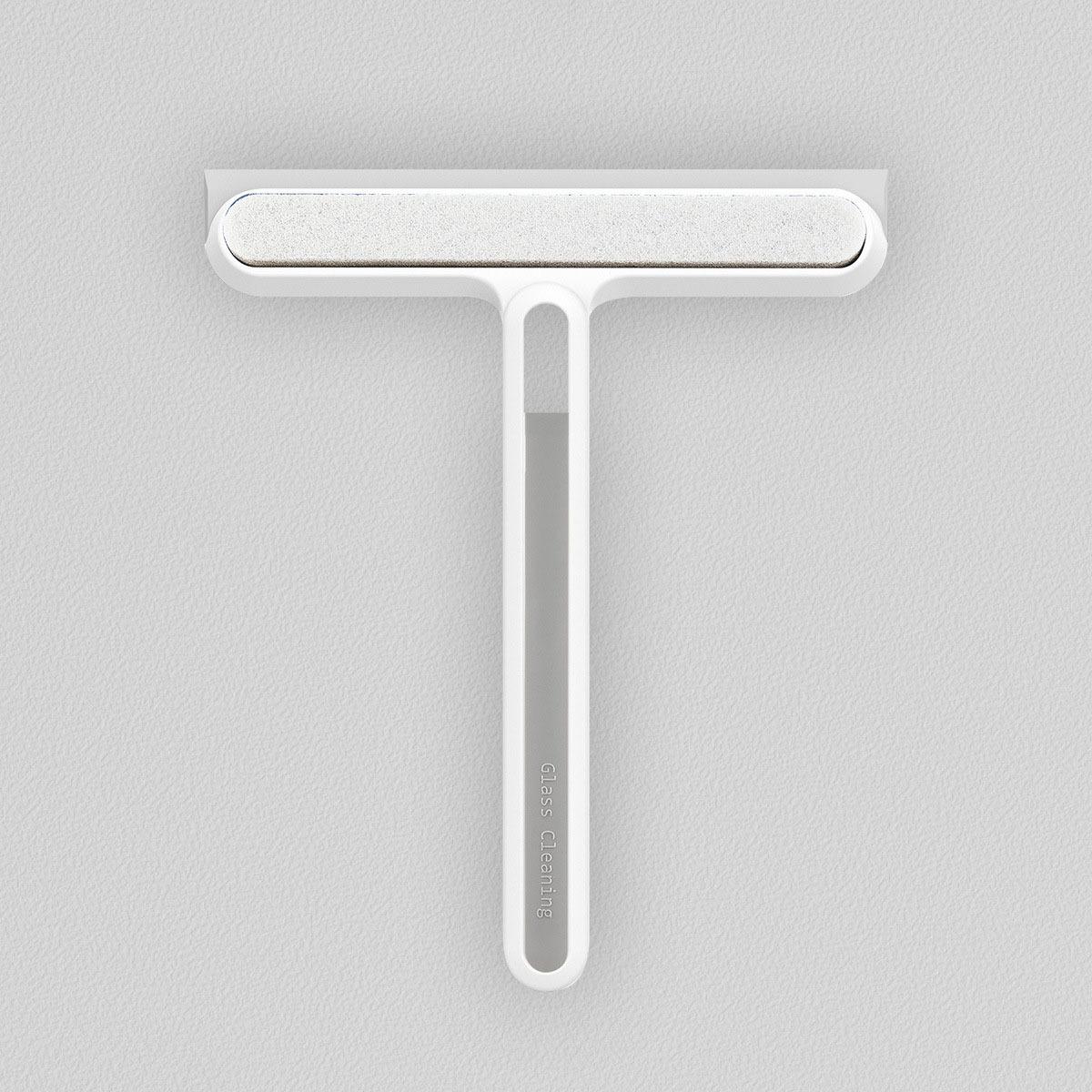 

Двусторонний скребок для стекла, многофункциональный инструмент для чистки окон, автомобильный стеклоочиститель слоновая кость