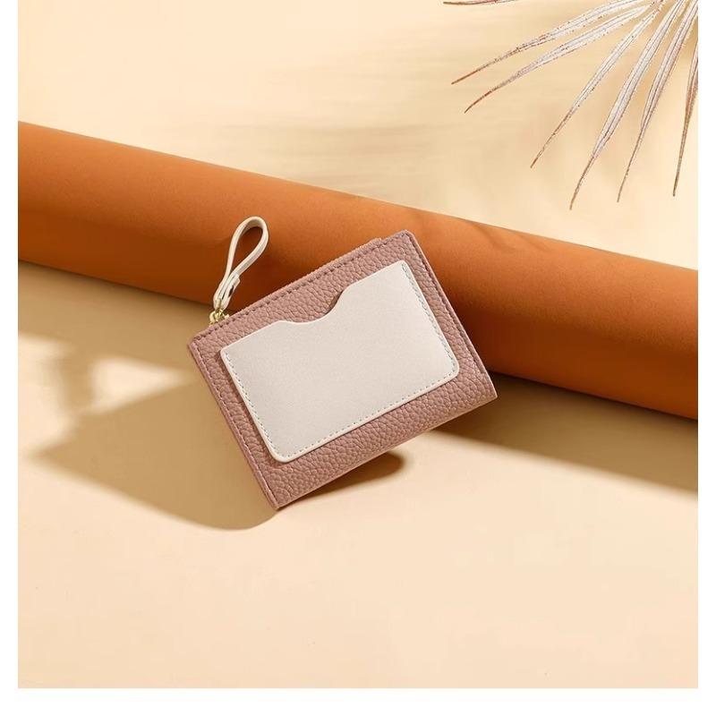 New Simple Women's Wallet, Fashionable Short Zipper Wallet Women's Multi-functional Change Bag