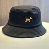 Small fresh embroidery puppy bucket hat women's summer versatile fashion sunscreen sun hat
