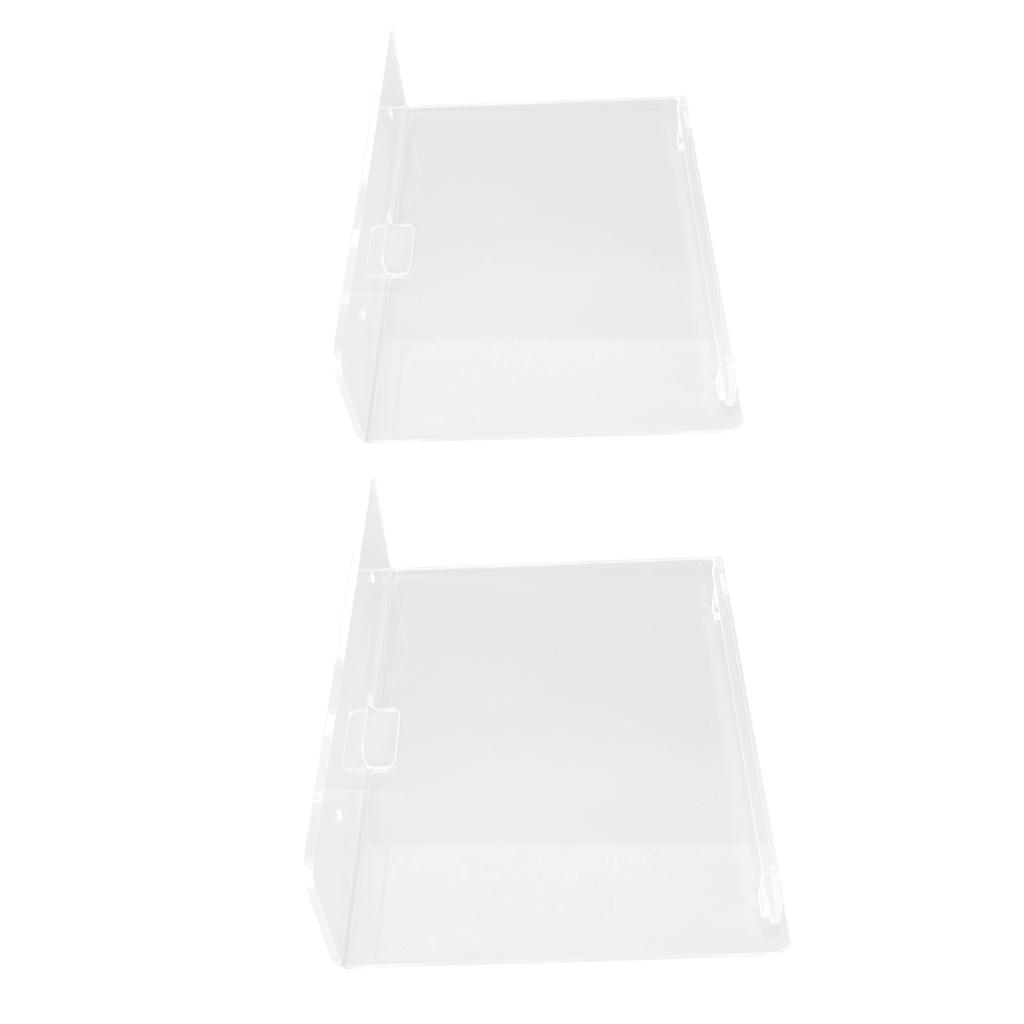 2 SZTUKI Półka Pływająca Akrylowa Półka Ścienna Łatwa Instalacja Montaż Ścienny na Głośnik Monitor Salon