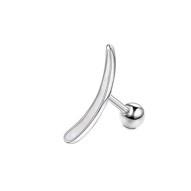 14K Gold Plated 16G Stainless Steel Ear Cartilage Studs - European & American Style Copper Earrings