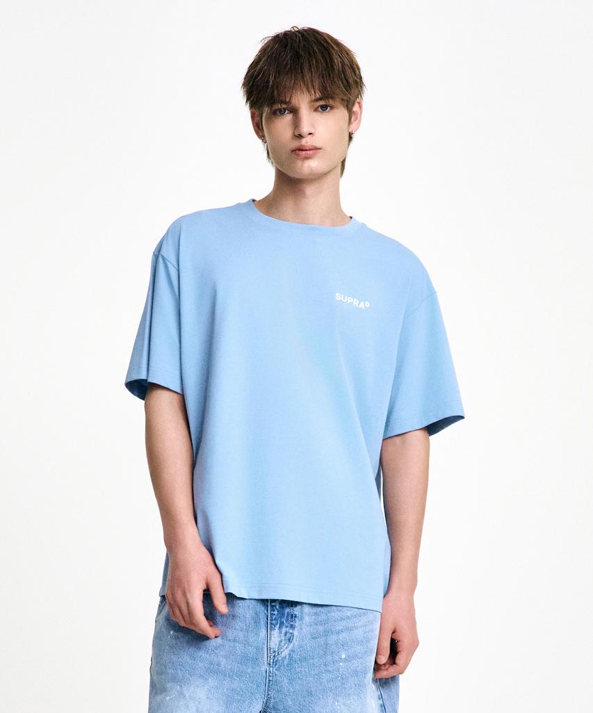 SUPRA Circle Graphic Short Sleeve T-Shirt (Blue)