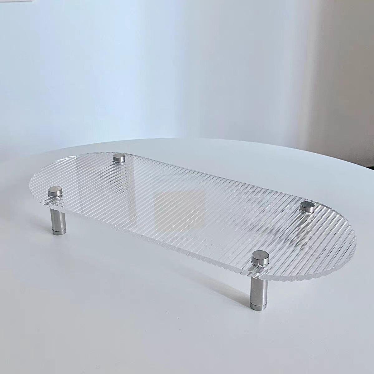 Акриловая подставка для десертов  Волна  - Витрина для тортов и выпечки для свадеб и вечеринок