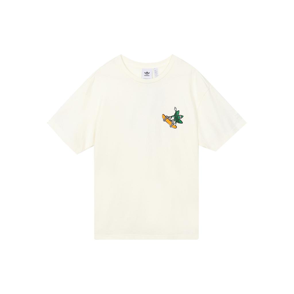 Adidas Originals Trefoil TFL M1 Graphic Tee With Cartoon Print Men Tops White IN1045