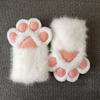 Furry Plush Cat Paw Gloves Cartoon Cosplay Props Fashion Cosplay Costume Gloves  Club