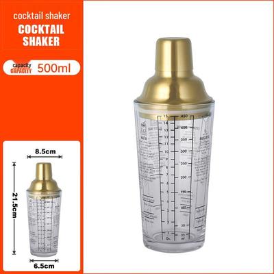 Gongziyu 500ml Dreistufiger Cocktailshaker aus Glas