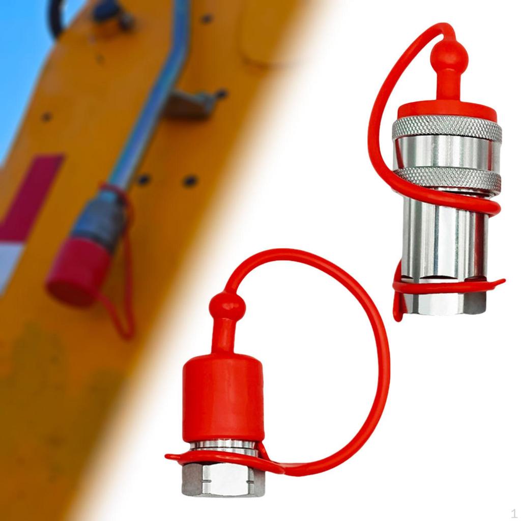 Flat Face Hydraulic Coupler Quick Connector with Dust Cap High Performance Parts ISO7241-a Replace