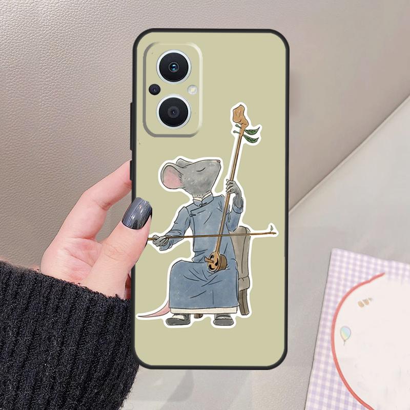 Cute Mouse Axolotl Frog Wizard Funda For OPPO Reno 12 14 13 11 10 Pro 11F 12F 13F 14F 7 8 Lite OPPO Find X6 X5 X8 X9 Pro Case