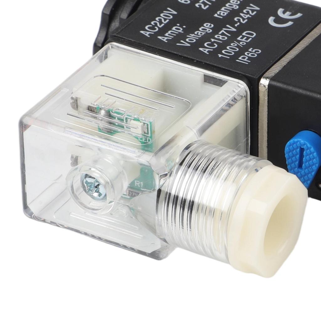 1pc 4V210-08 Pneumatic Solenoid Valve 2-position 5-way Valve 1/4-inch BSPT Interface For Pneumatic Control Systems