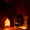 3D Candlestick Silicone Mold Hollow Out House Candle Base Mold Gypsum Candle Holder Epoxy Mould Home Decorations Mould