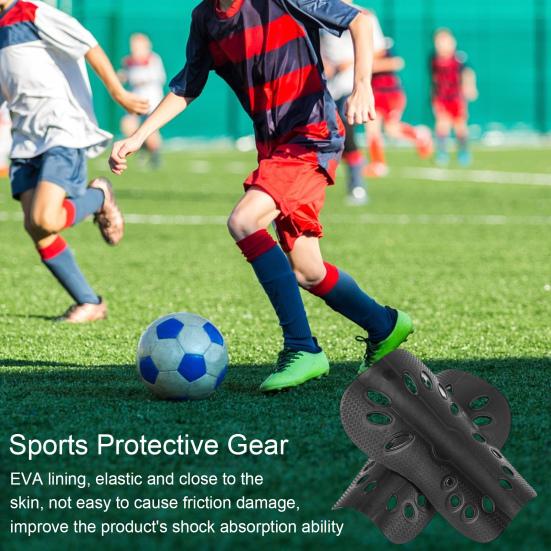 2Pcs Soccer Shin Guards for Kids & Adults Soft EVA Padded Shock Absorption Shin Pads Professional Insert Type Football