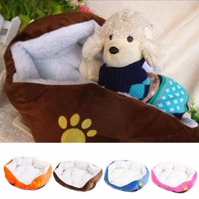 Pet Supplies Puppy Cozy Bed Plush Cushion Pillow Nest Mat Pad
