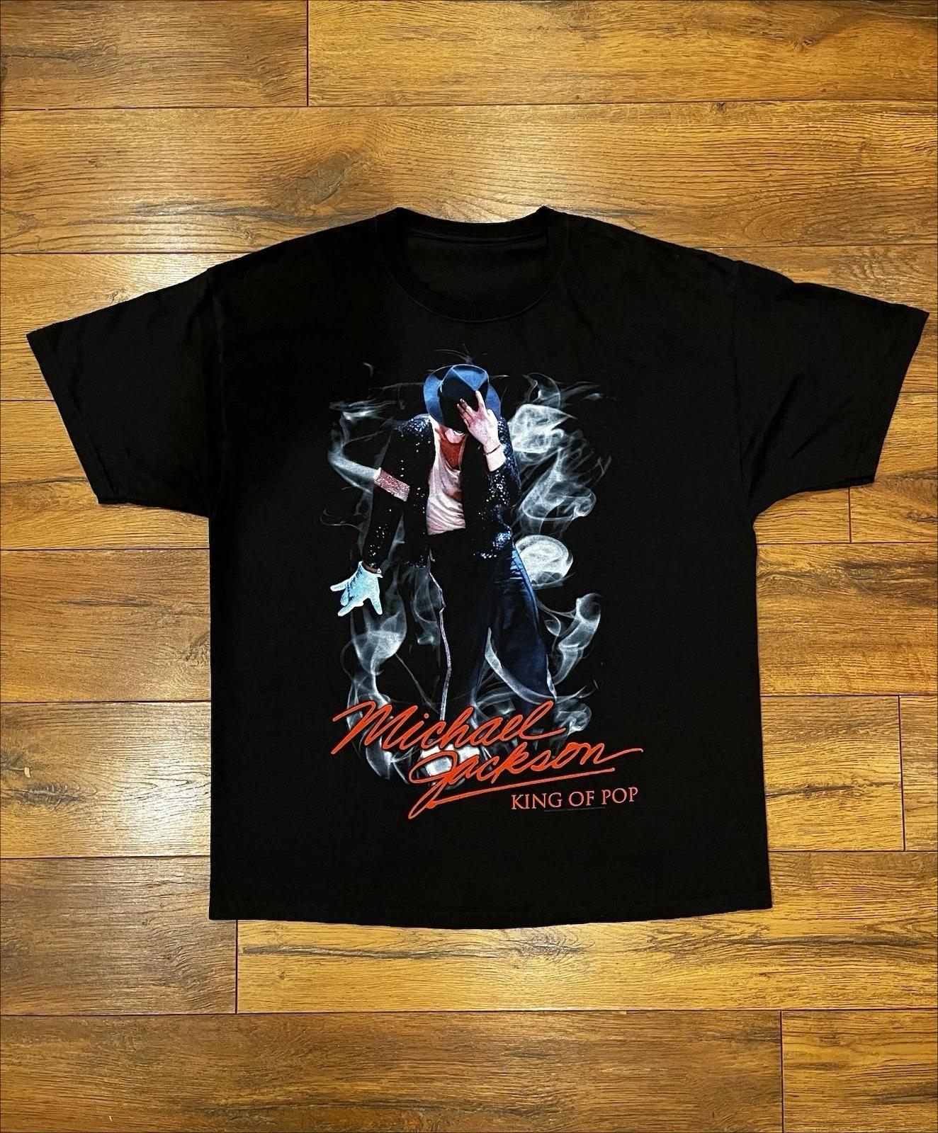 

Летняя винтажная Y2K Майкл Джексон Король поп-музыки Ваша футболка Размер S-4xl Дышащая Влагоотводящая Универсальная футболка M