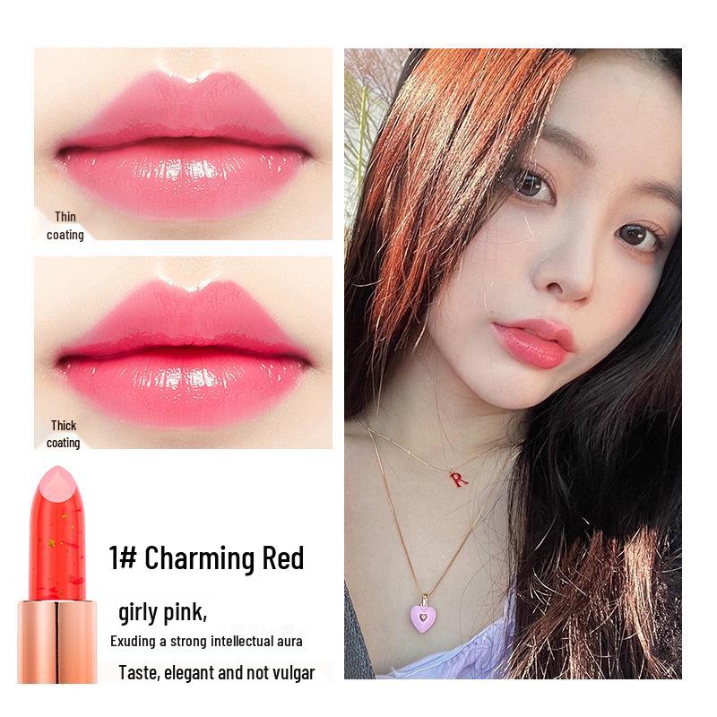 

Помада-желе, що змінює колір з алое вера: Стійкий, Зволожуючий, Не вицвітає, Не перебивається, Водостійкий.