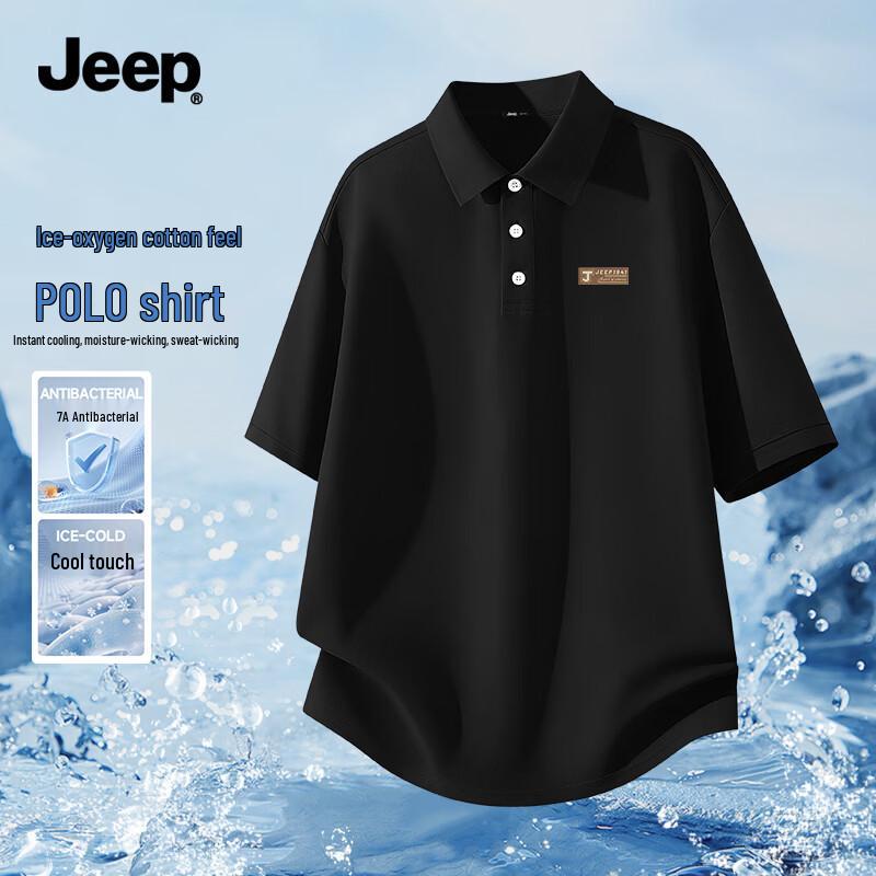 JEEP Men s Quick-Dry Polo T-Shirt M