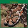 Fashion Casual Outdoor Mens Sandals Light Waterproof Shoes Genuine Leather Men Shoes Summer Beach Shoes Wading Shoes Plus Size3848