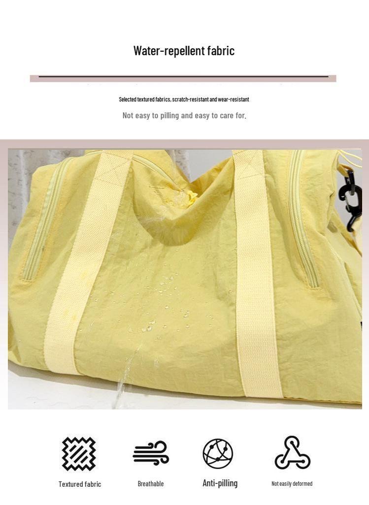 Fashionable Lightweight Gym Bag with Shoe Compartment – Large Capacity Crossbody and Handheld Travel Bag