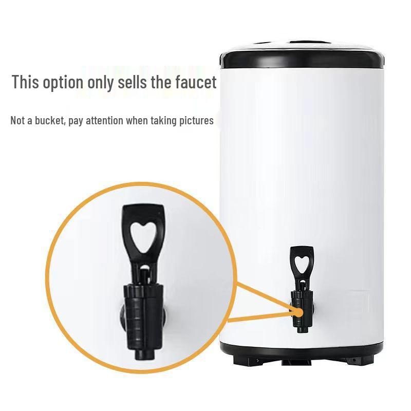 Коммерческий бак-термос из нержавеющей стали для чая и соевого молока с защитой от ожогов и краном