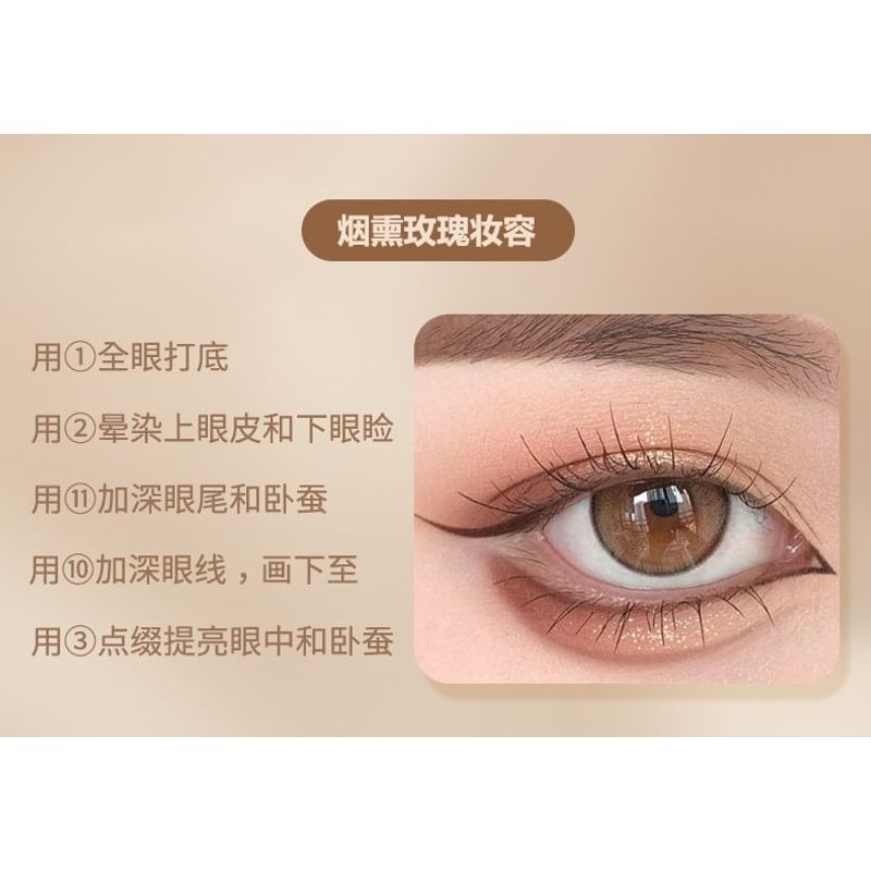 Kaxier - Roasted Coffee 12-Color Eyeshadow Palette - 3 Types