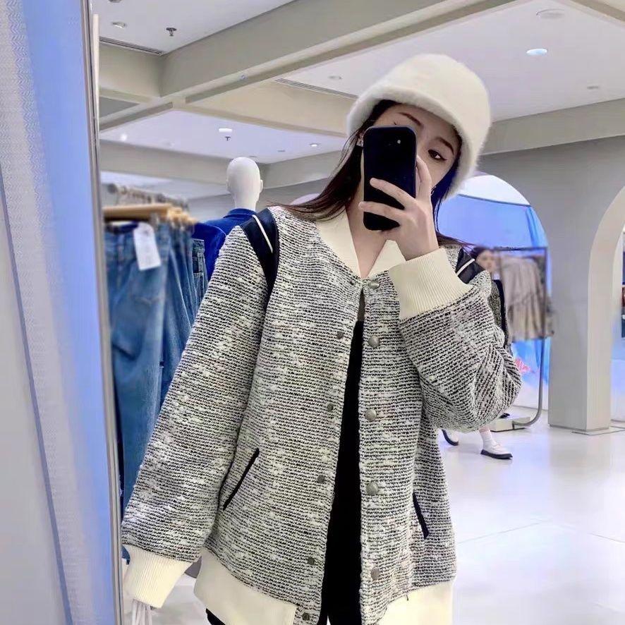 

Женская ретро короткая бейсбольная куртка весна и осень новый дизайн свободная 2XL