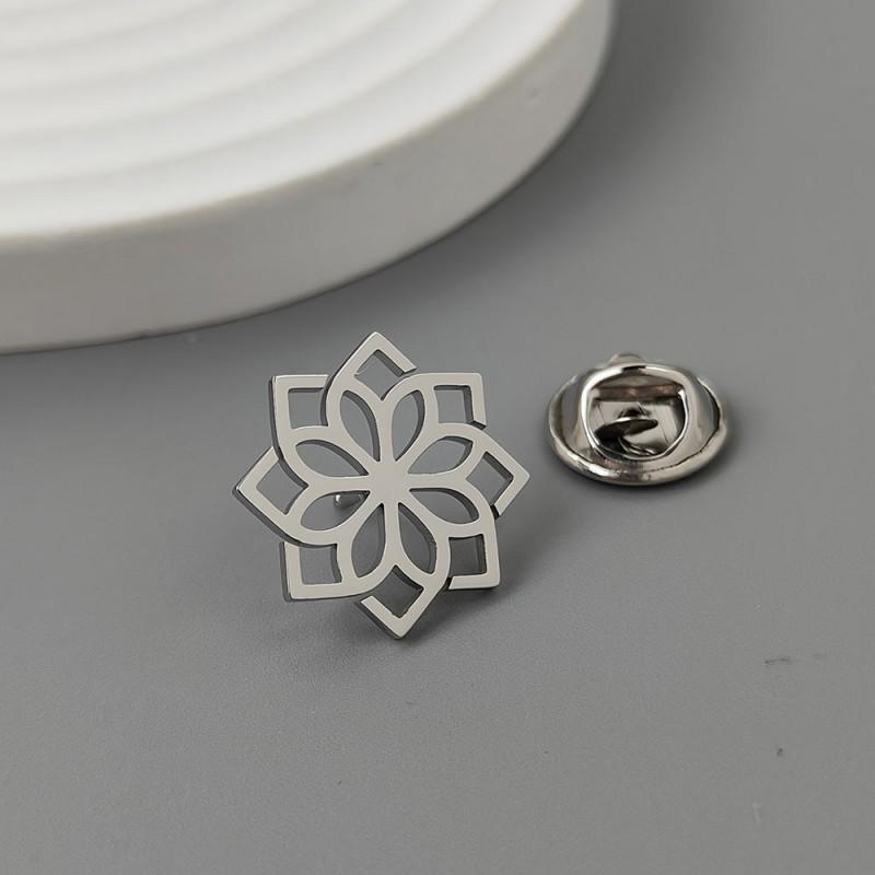 New Lotus Brooch Cufflinks With Exquisite Hollow Out Design Exuding A Sense Of Luxury 14k