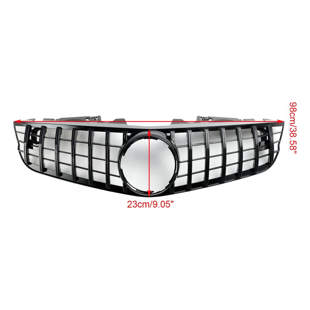 Front Bumper Upper Grill Fit Mercedes SL-Class R230 SL550 SL600 2009-2012