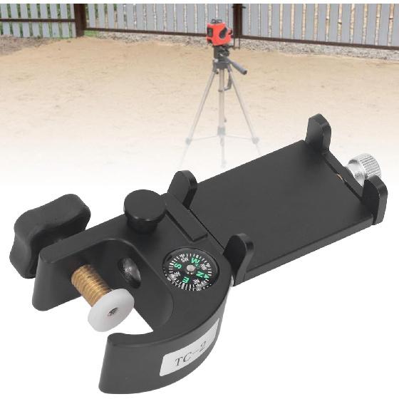 Data Collector Pole Clamp Bracket with and Phone Holder Portable Quick Release Clamp Universal GPS RTK Pole Clamp Holder