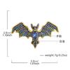 New Demon Bat Brooch Retro Men's and Women's Clothes and Accessories Environmentally Friendly Corsage Silk Scarf Buckle Clothing Shoe Buckle