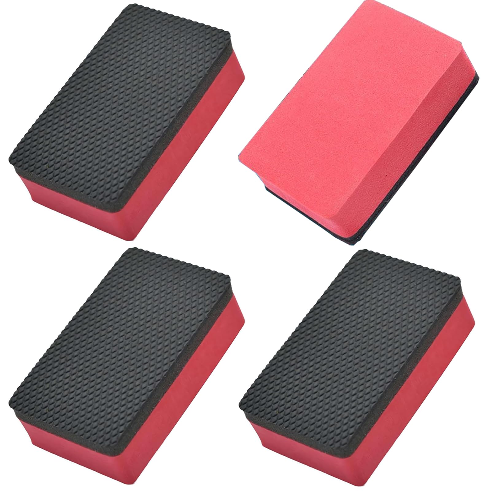 

Set of 4 Car Wash Sponges for Cars and Removes Bird and Polishing Sponges for Easy Maintenance Motorcycles, Iron, Droppings, Insects, Rust, Dirt,
