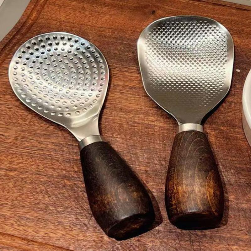 Spatola per Riso Resistente al Calore con Manico in Legno, Cucchiaio per Riso, Paletta, Strumento da Cucina per Purè di Patate, per Cuociriso Domestico