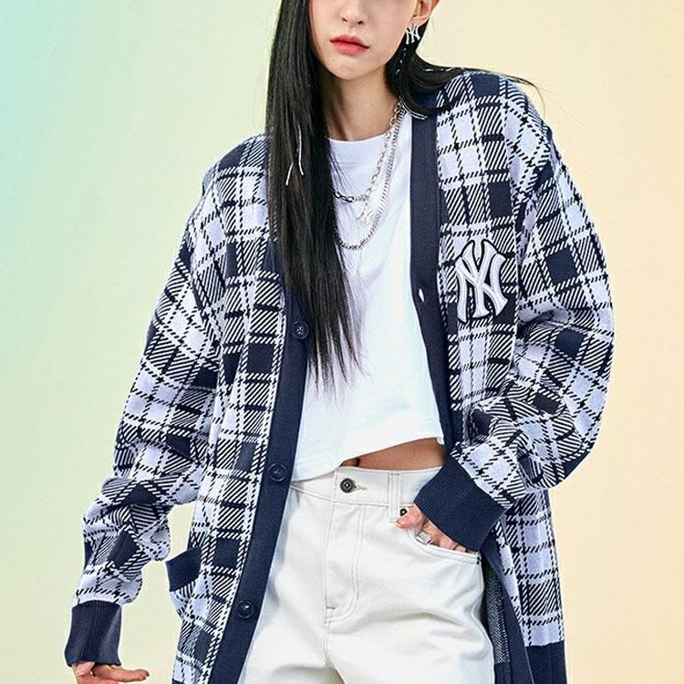 New MLB New York Yankees Knitwear Unisex Navy Blue 3AKC00121107-50NYL