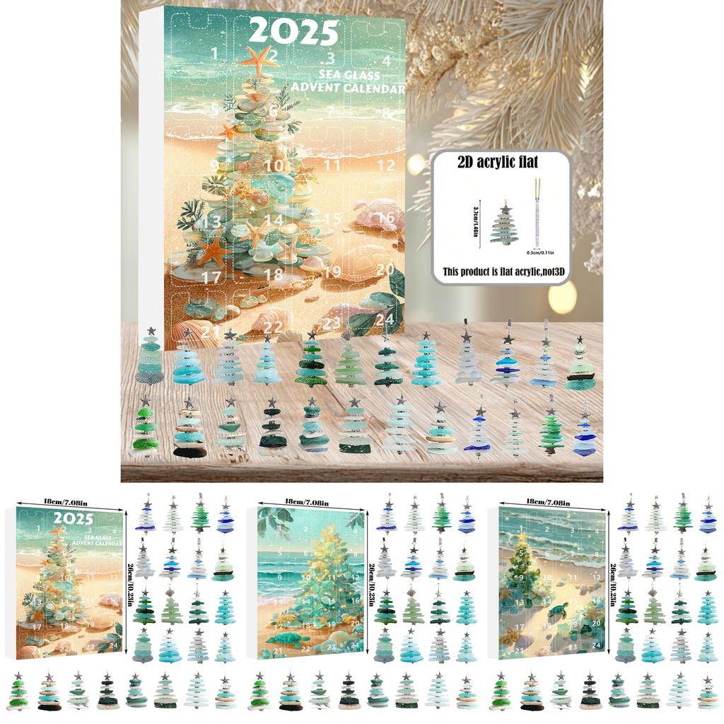 Christmas Tree Holiday Gift Set With Acrylic Ornaments For Family Festivities