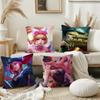 Game M-Mobile L-Legends B-Bang B-Bang Pillow Case Square Double-Sided Printing Short Plush Sofa Cushion Cover Bedroom Bedside