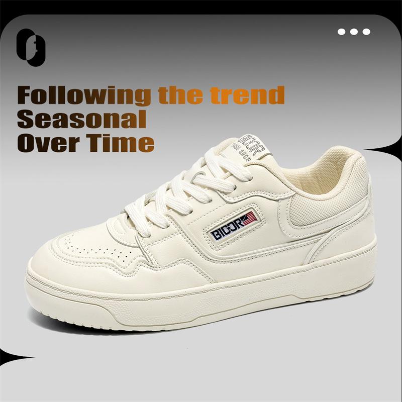 

Men s shoes spring board shoes boys little white shoes simple versatile sports shoes niche Hong Kong style shoes men s shoes 1216 39 бежевый