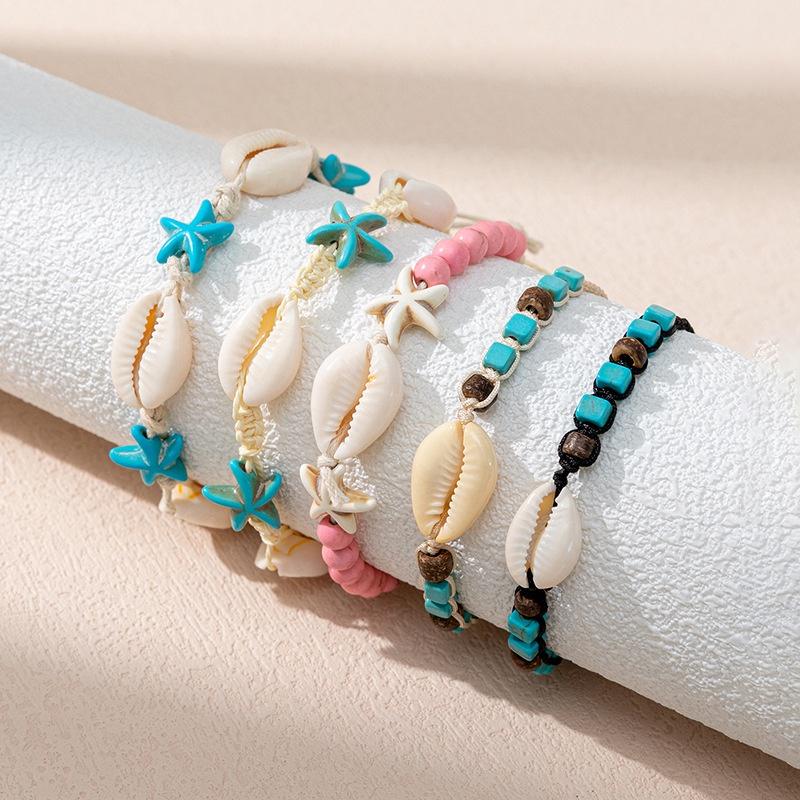 Oceanic Cartoon Seashell Necklace And Bracelet Adjustable And Unique Ins Design
