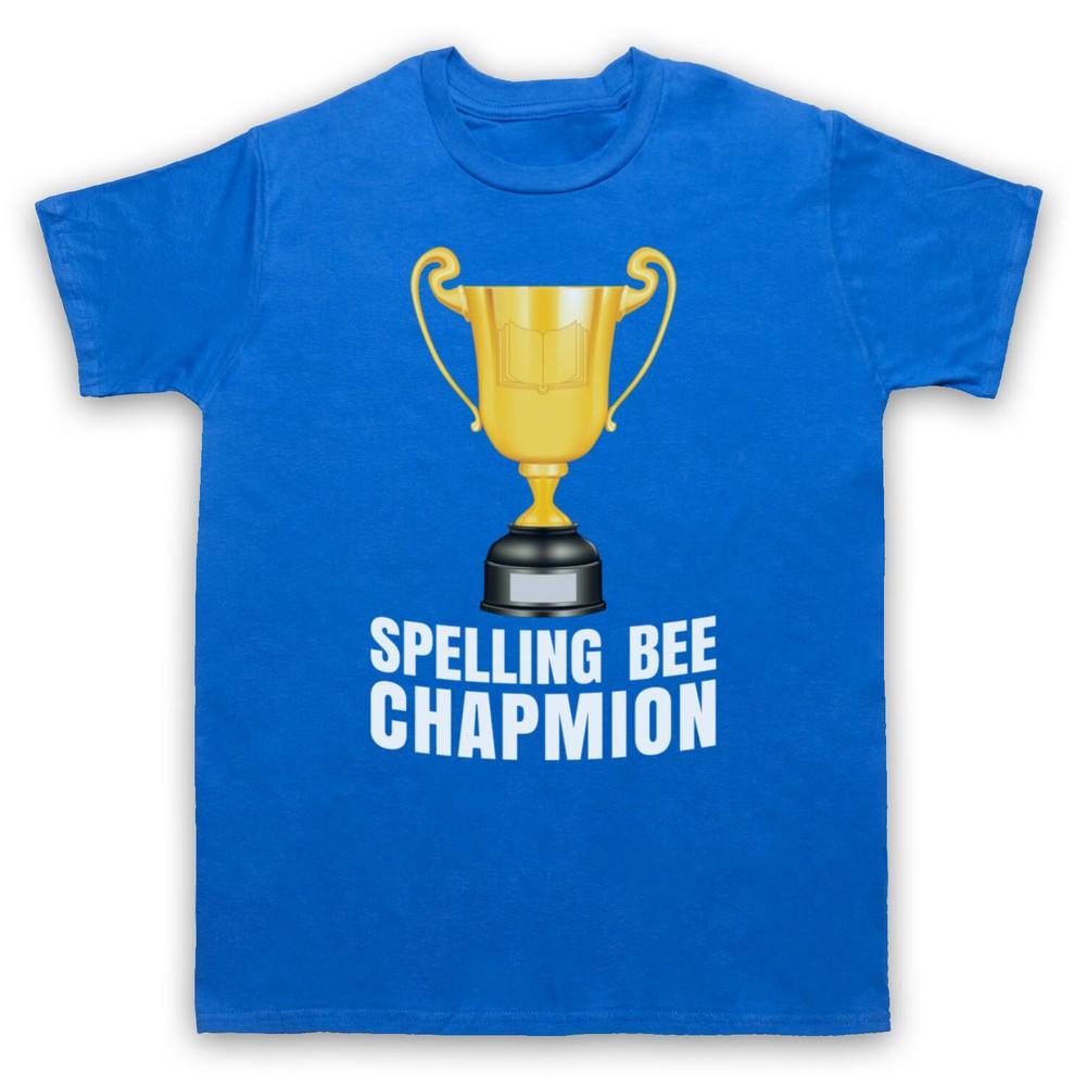 

Spelling Bee Chapmion Funny Bad Champion Parody Trophy Mens And Womens T-Shirt 3XL