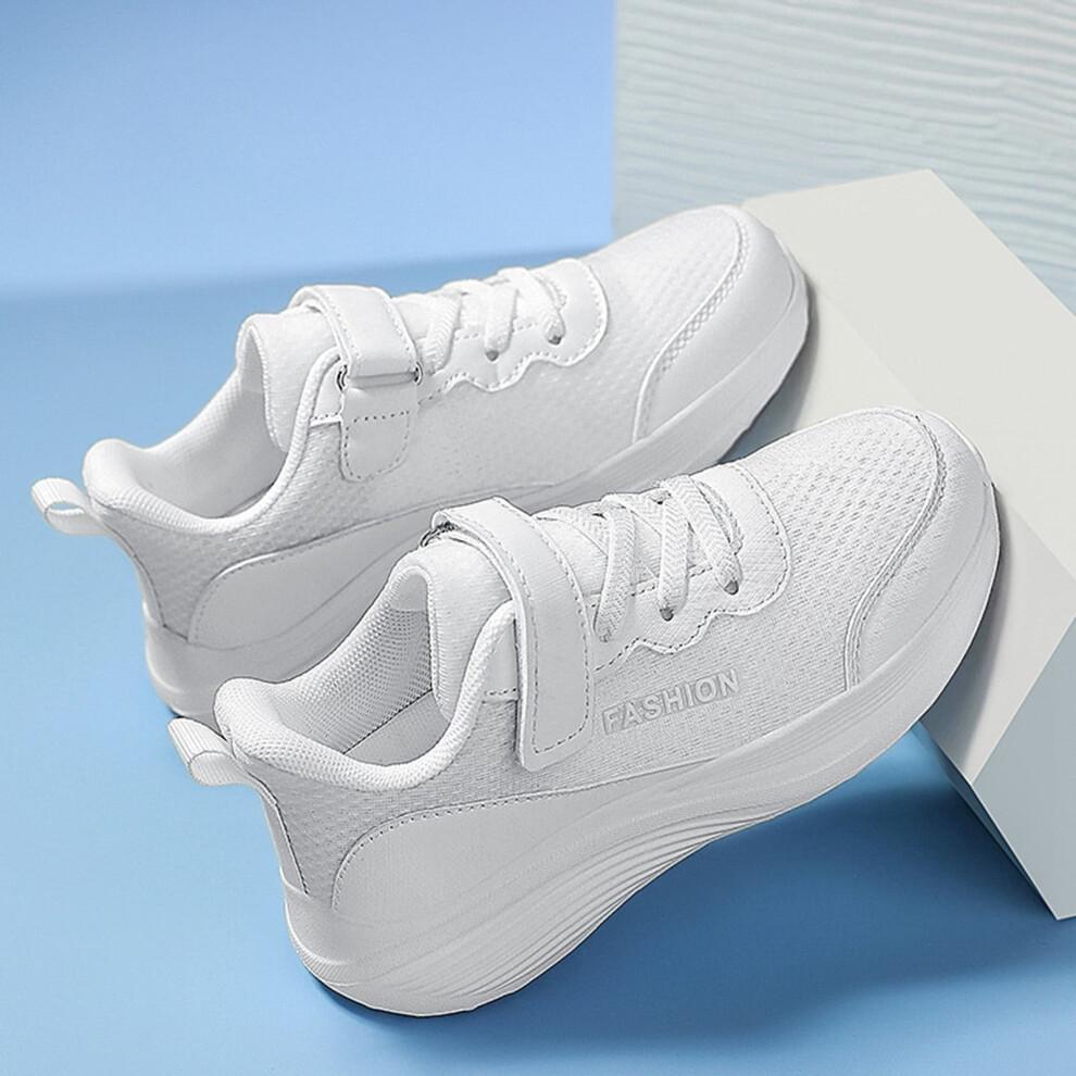 Atmungsaktive Netz-Laufschuhe für Kleinkinder, Jungen, Leichtgewichtige Non-Sneakers für Kinder und Jugendliche, Freizeit 12-12.5Y