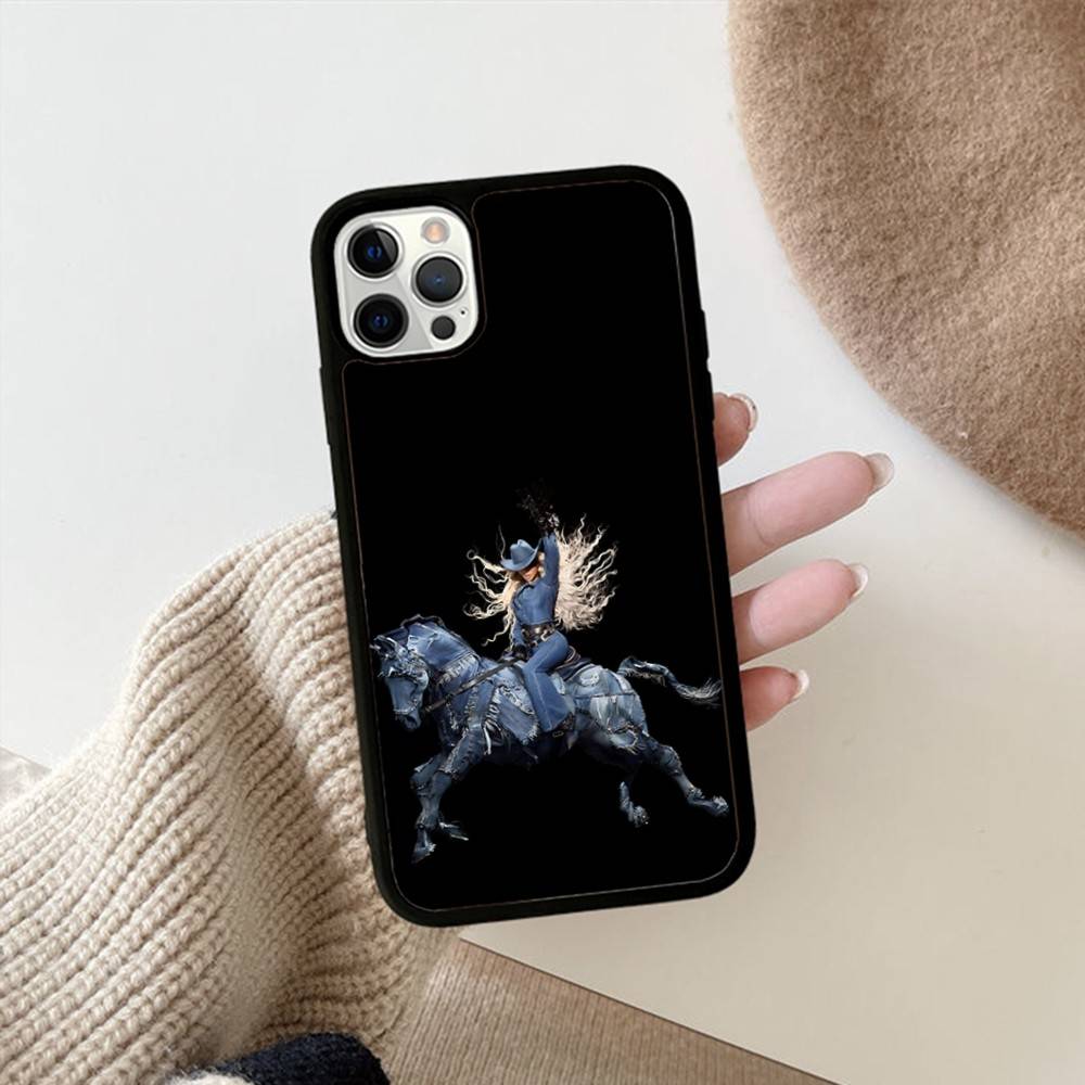 Beyonce Cowboy For iPhone 17 16 15 14 13 12 11 Mini Pro Max Plus PC+TPU Back Phone Cover