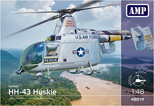Micromill Maßstab 1/48 US Air Force Kaman HH-43 Husky (AMP-Marke) Plastikmodellbausatz MKRAMP48-019, in Farbe gegossen
