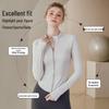 Women's High-End Yoga Wear: Stand-Up Collar, Long-Sleeve Fitness Cycling Jacket